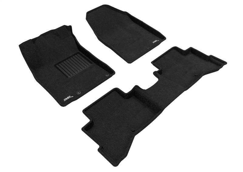 Kia Niro Floor Mats - Front + Rear - 3D MAXpider - Elegant Series - Black - `17-`22 Kia Niro Floor Mats - Front + Rear - 3D MAXpider - Elegant Series - Black - `17-`22